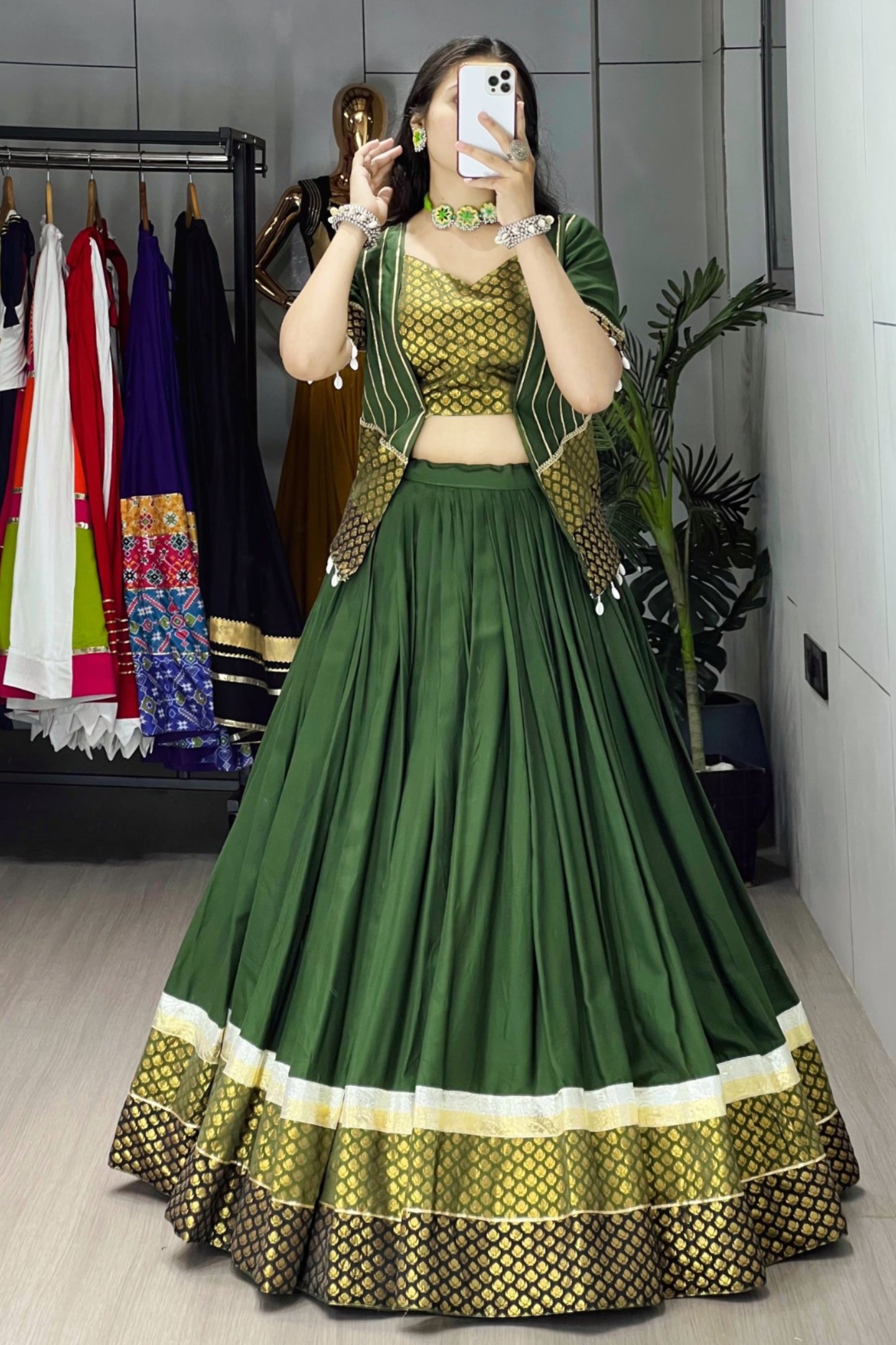 Rayon Cotton Navratri Outfit