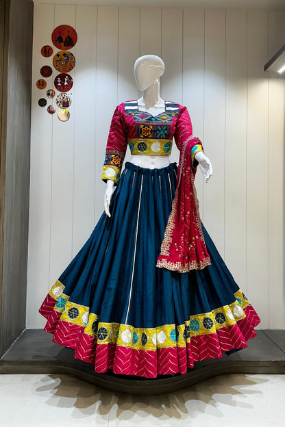 Cotton With Vintage Navratri Concept