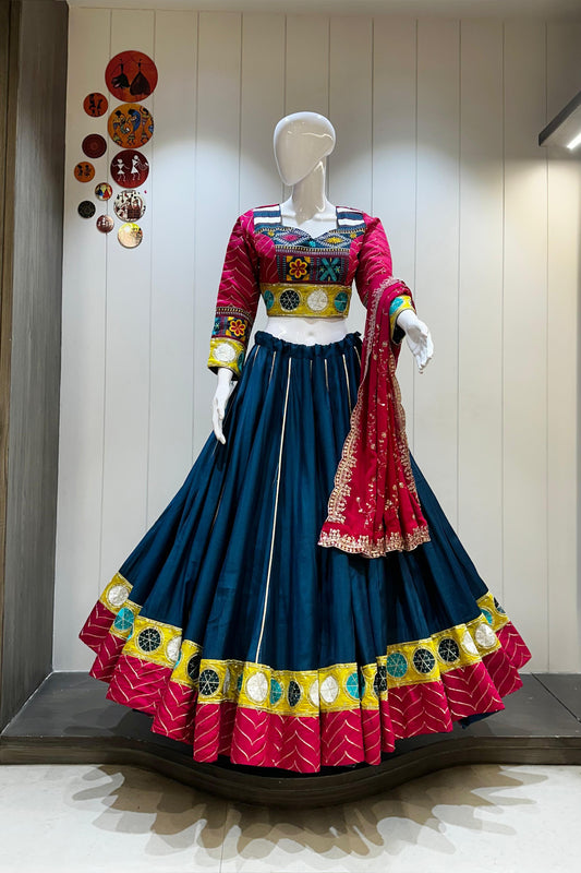 Cotton With Vintage Navratri Concept