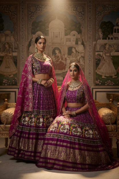NEW ARRIVAL – Royal Gaji Silk Chaniya Choli Set