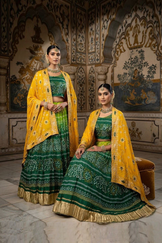 NEW ARRIVAL – Royal Gaji Silk Chaniya Choli Set