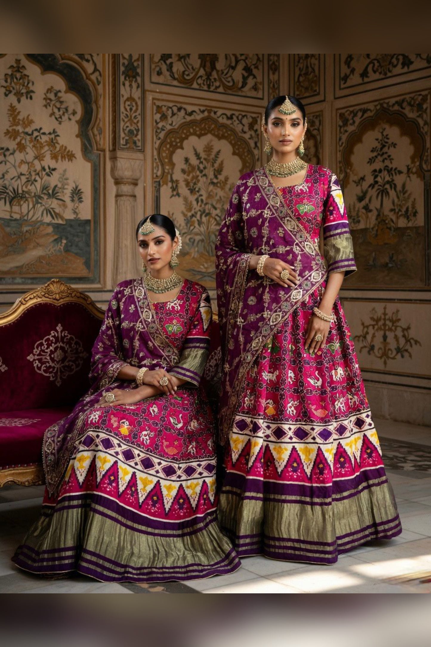 NEW ARRIVAL – Royal Gaji Silk Chaniya Choli Set