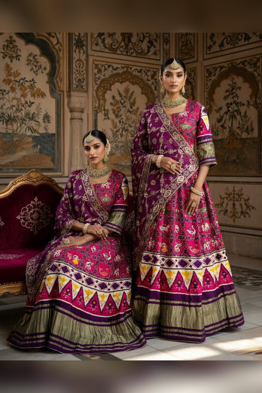 NEW ARRIVAL – Royal Gaji Silk Chaniya Choli Set