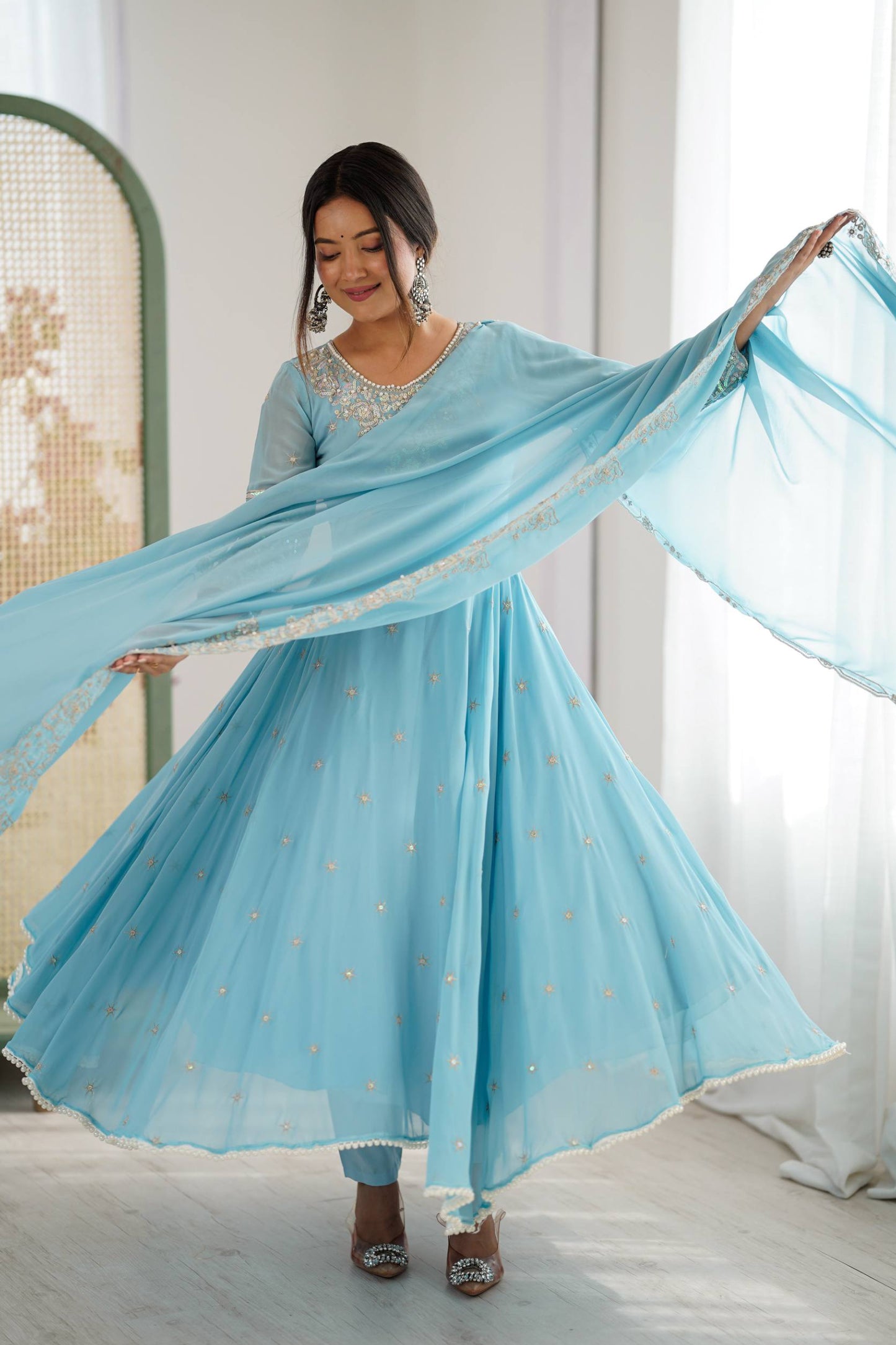 Anarkali Three Piece Set