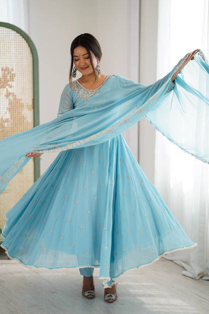 Anarkali Three Piece Set