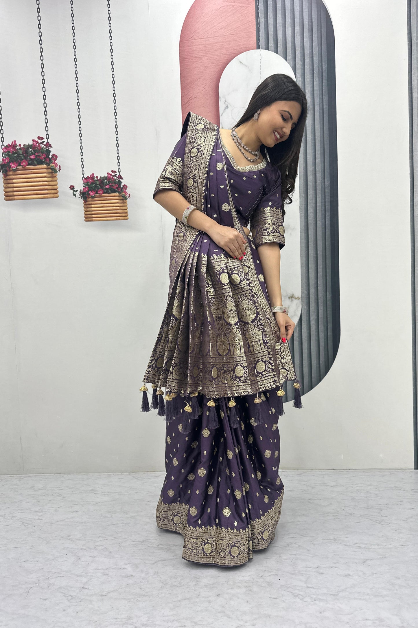 Silk Readymade Patli Saree