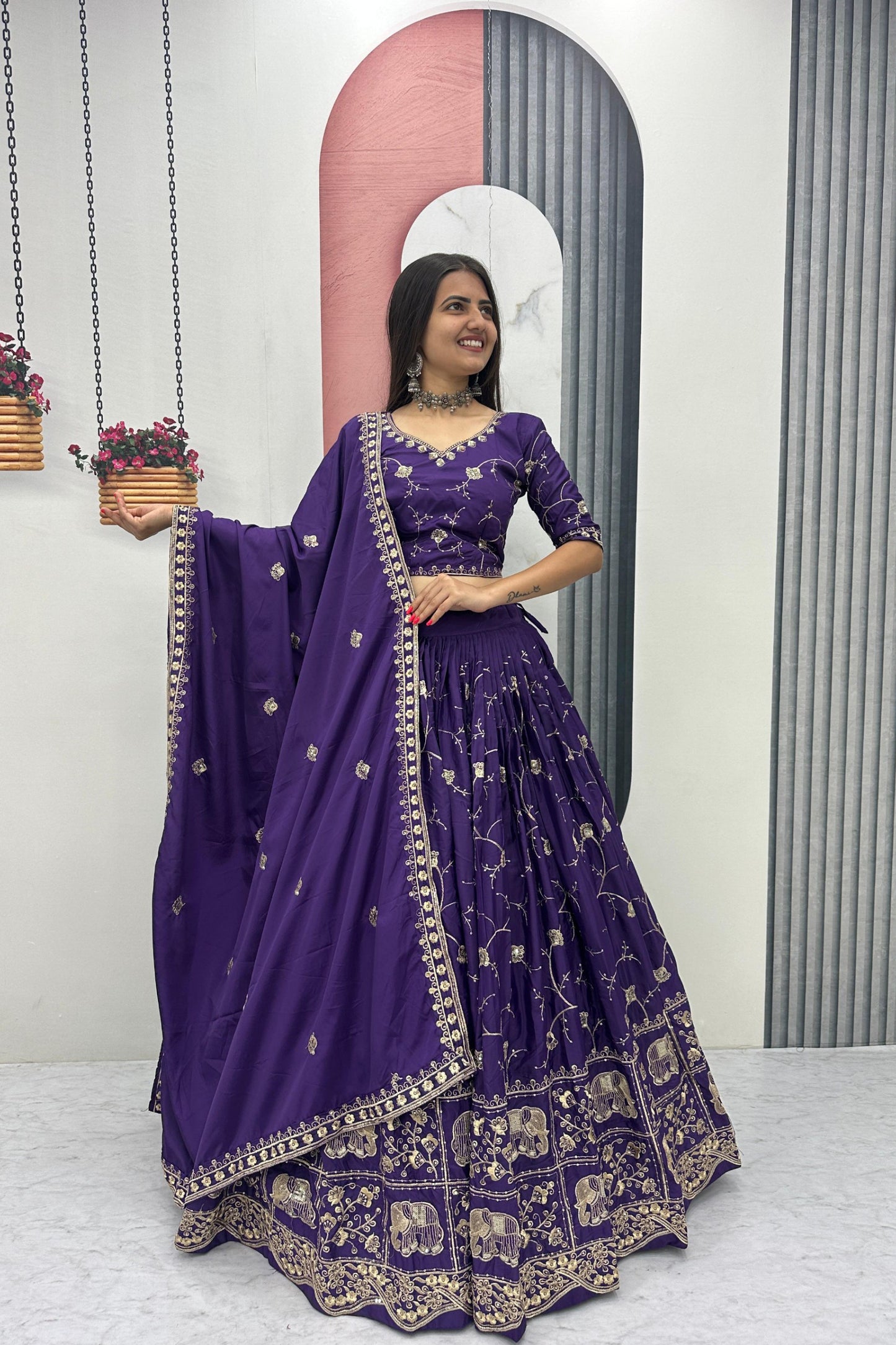 Crepe Silk Chaniya Choli