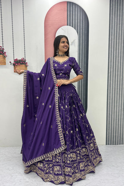 Crepe Silk Chaniya Choli
