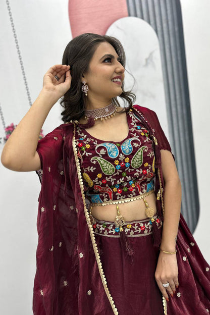 Indo Western Style Lehenga Choli