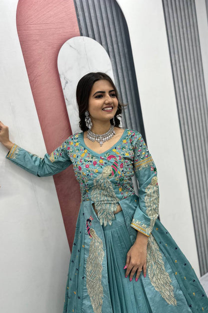 Trending Peacock Long Top Lehenga