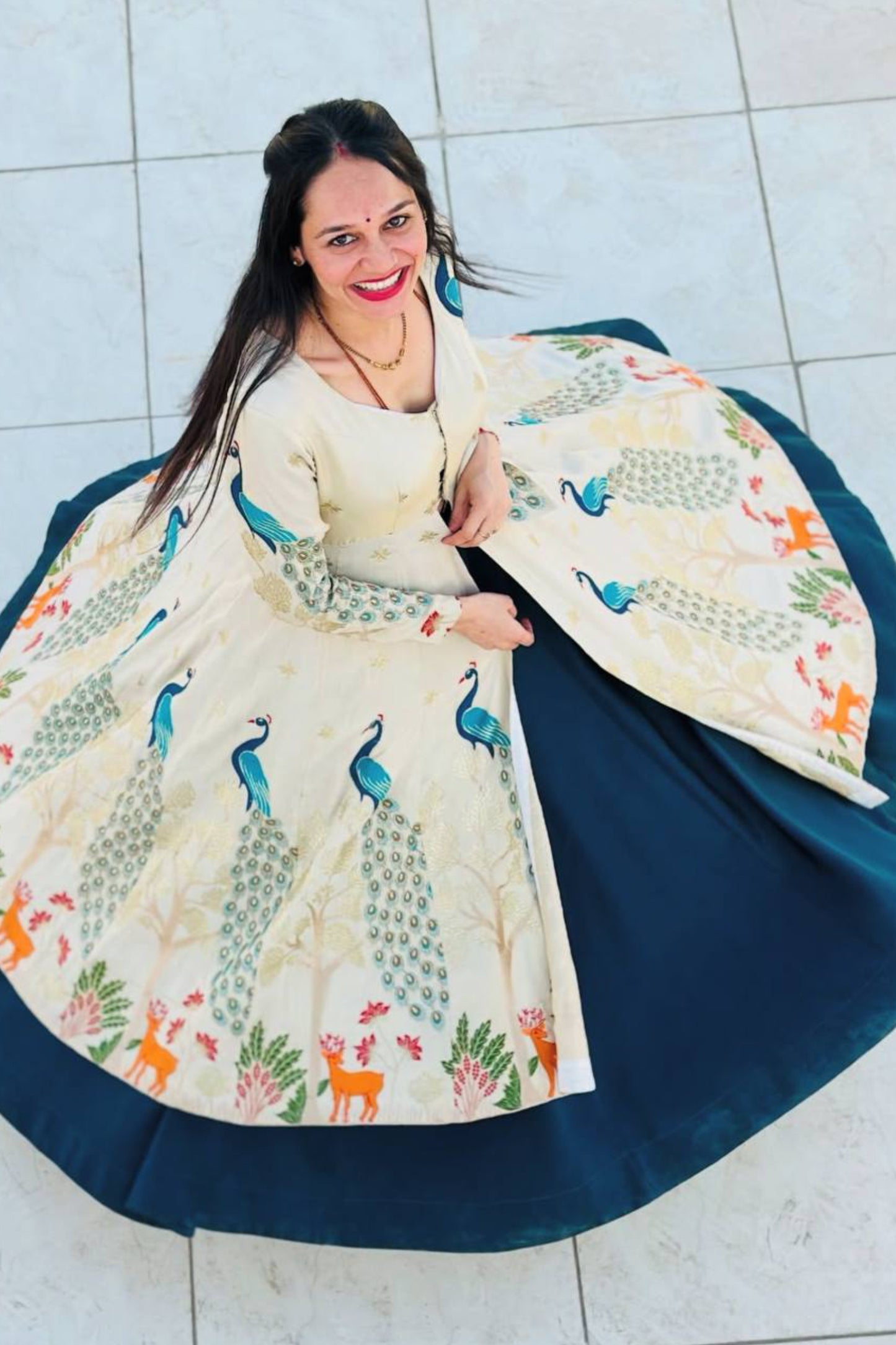 Long Shrug With Lehenga