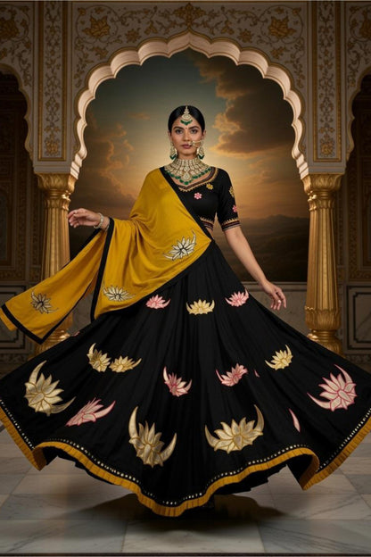 The Lotus Couture Set | Navratri Outfit