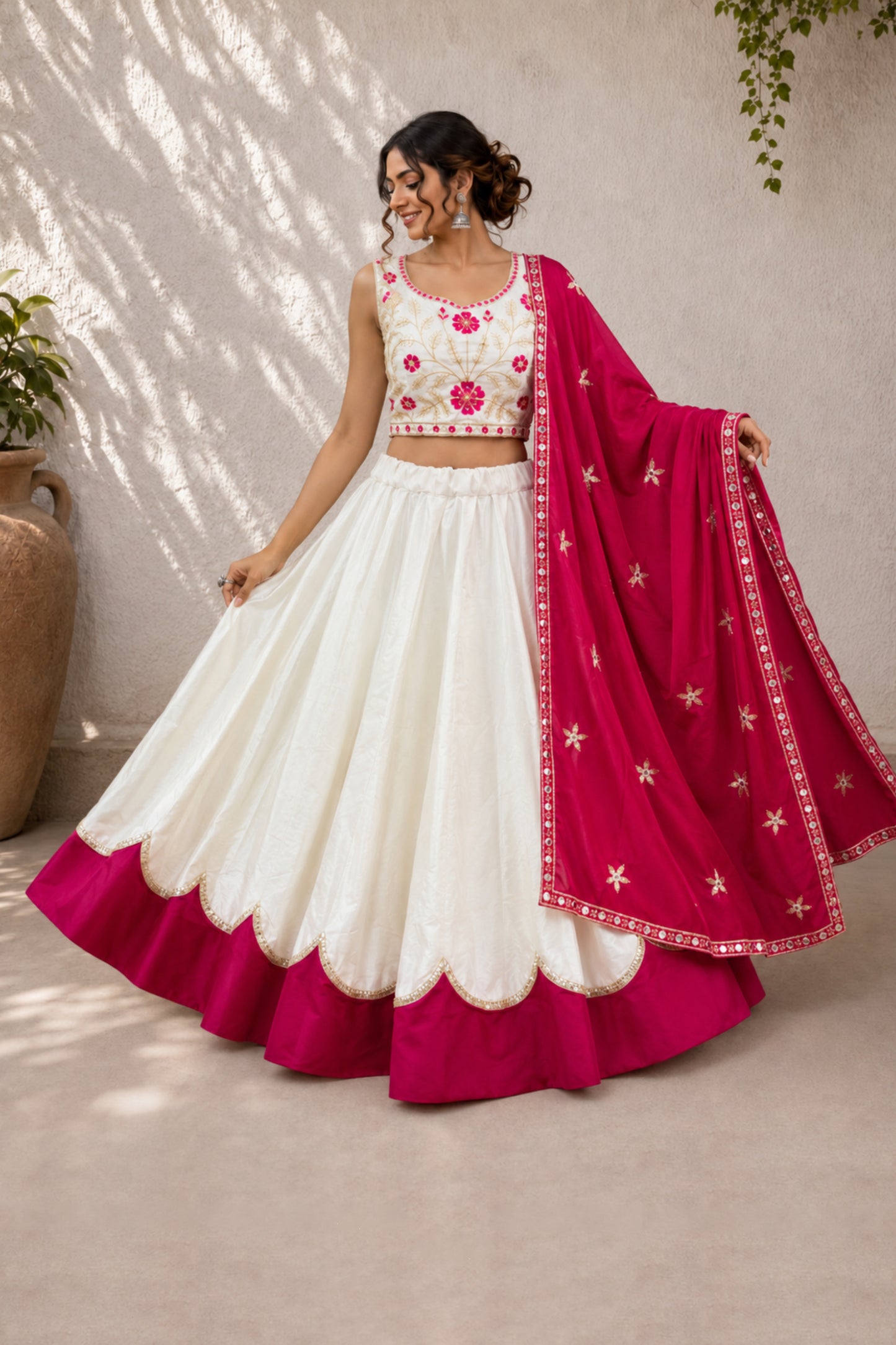 Cotton Lehenga Choli For Garba Special
