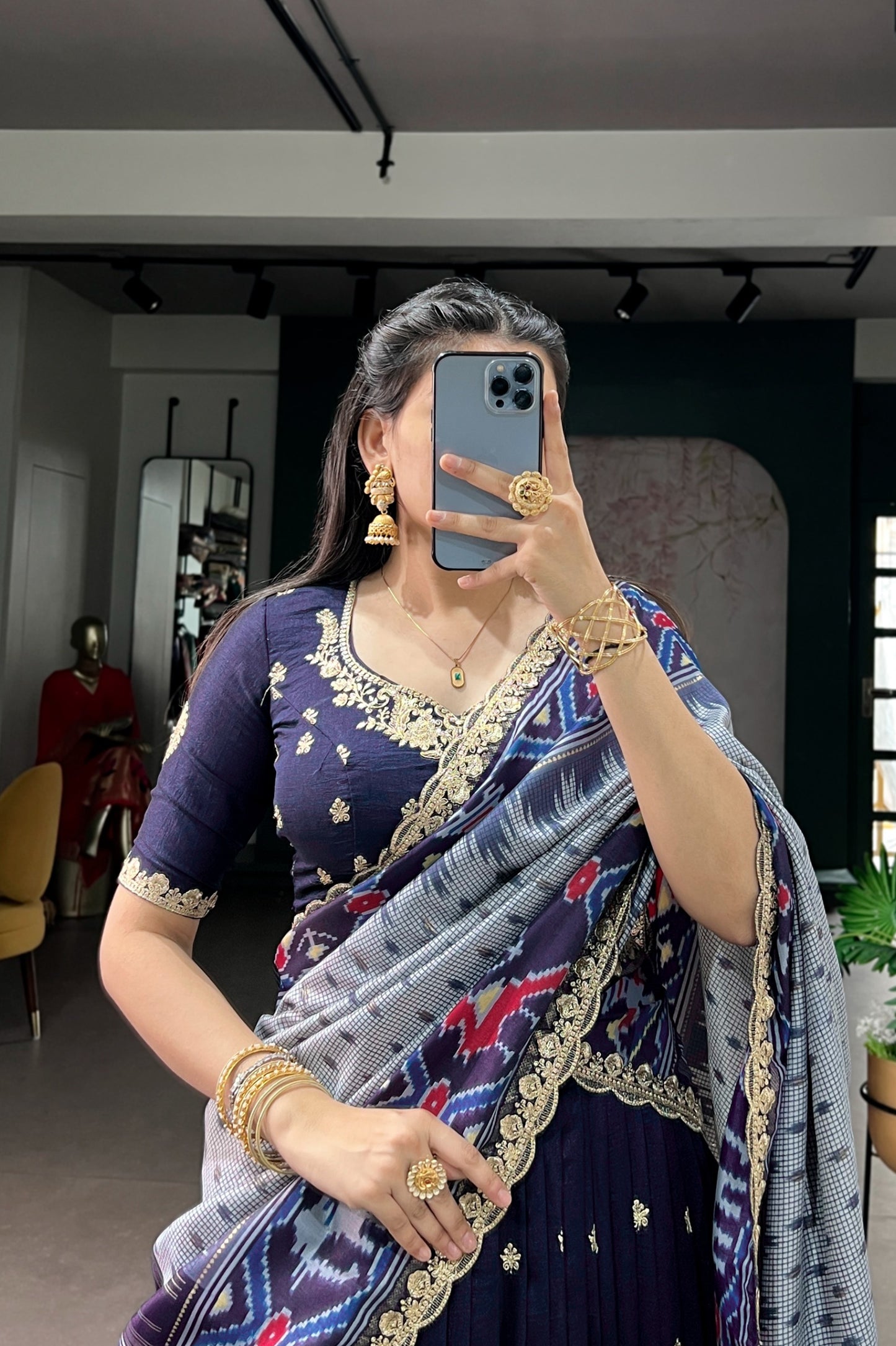 Vichitra Tussar Silk Lehenga