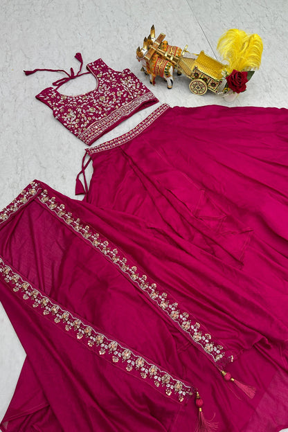 Indo Western Style Three Piece Lehenga Choli
