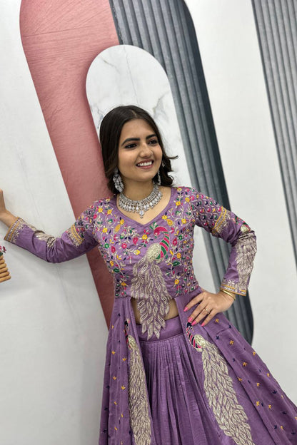 Trending Peacock Long Top Lehenga