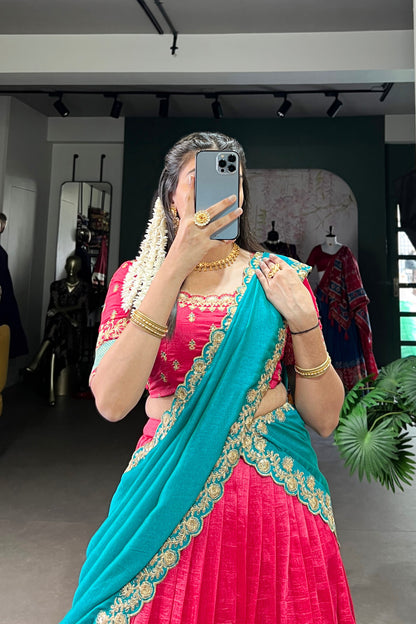 South Indian Style Lehenga