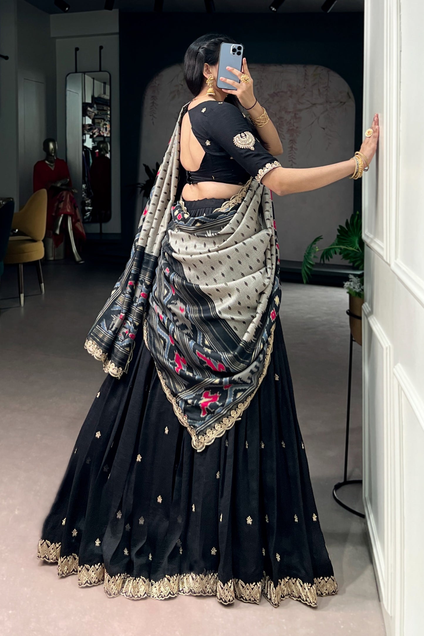 Vichitra Tussar Silk Lehenga