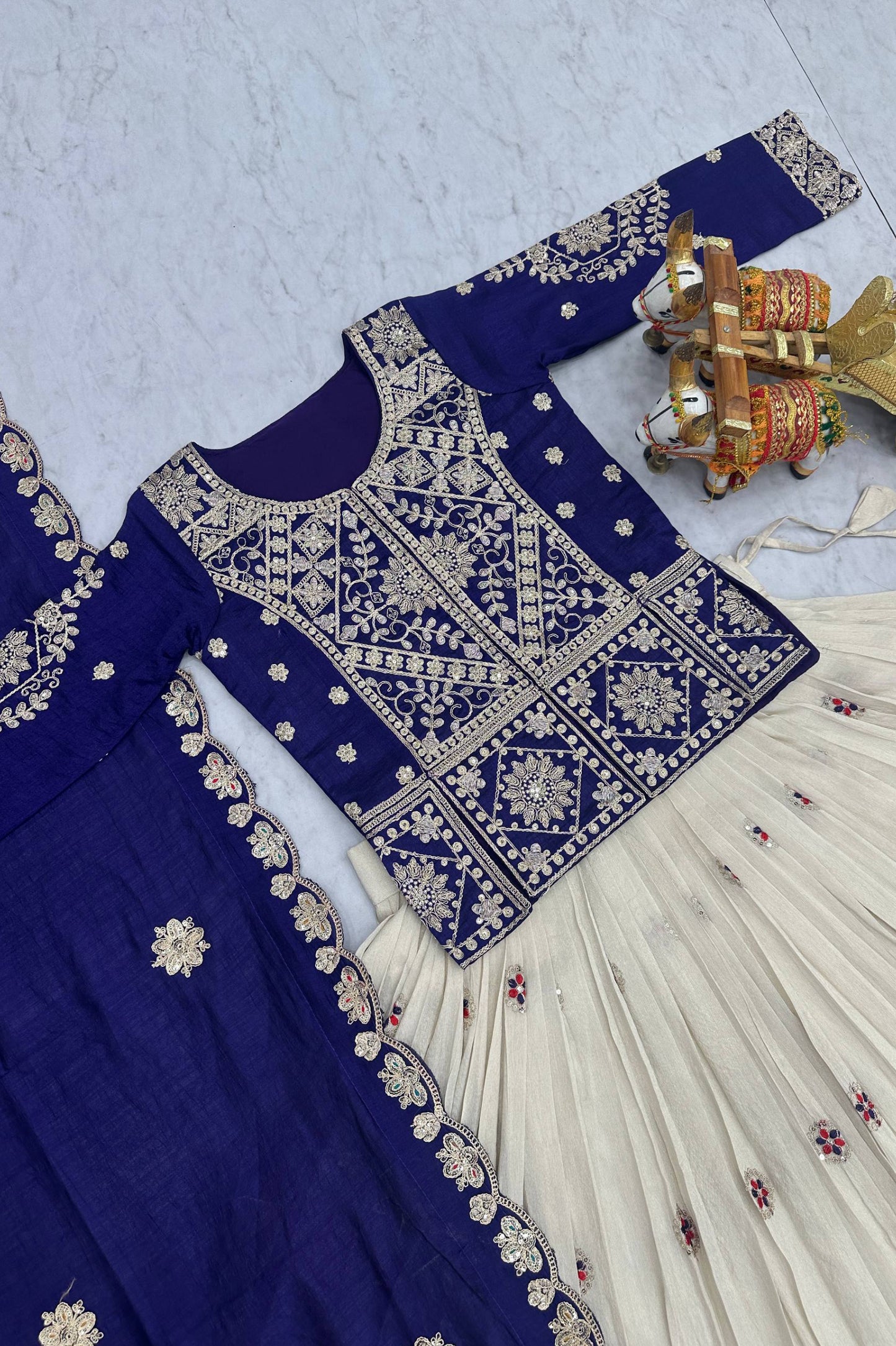 Pure Vichitra Lehenga Choli
