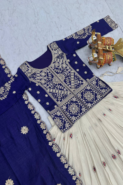 Pure Vichitra Lehenga Choli