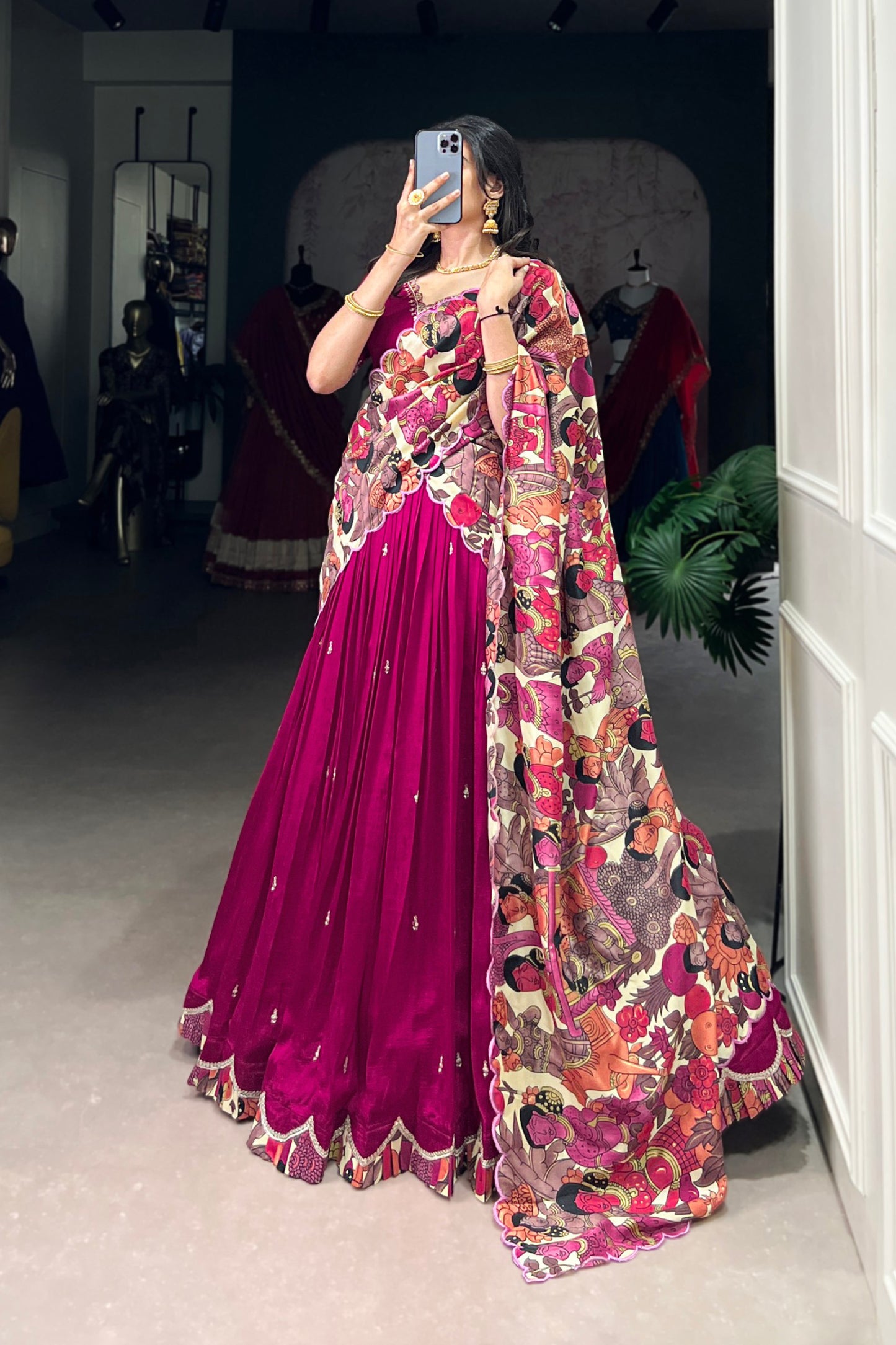 Wedding Special Kalamkari Lehenga