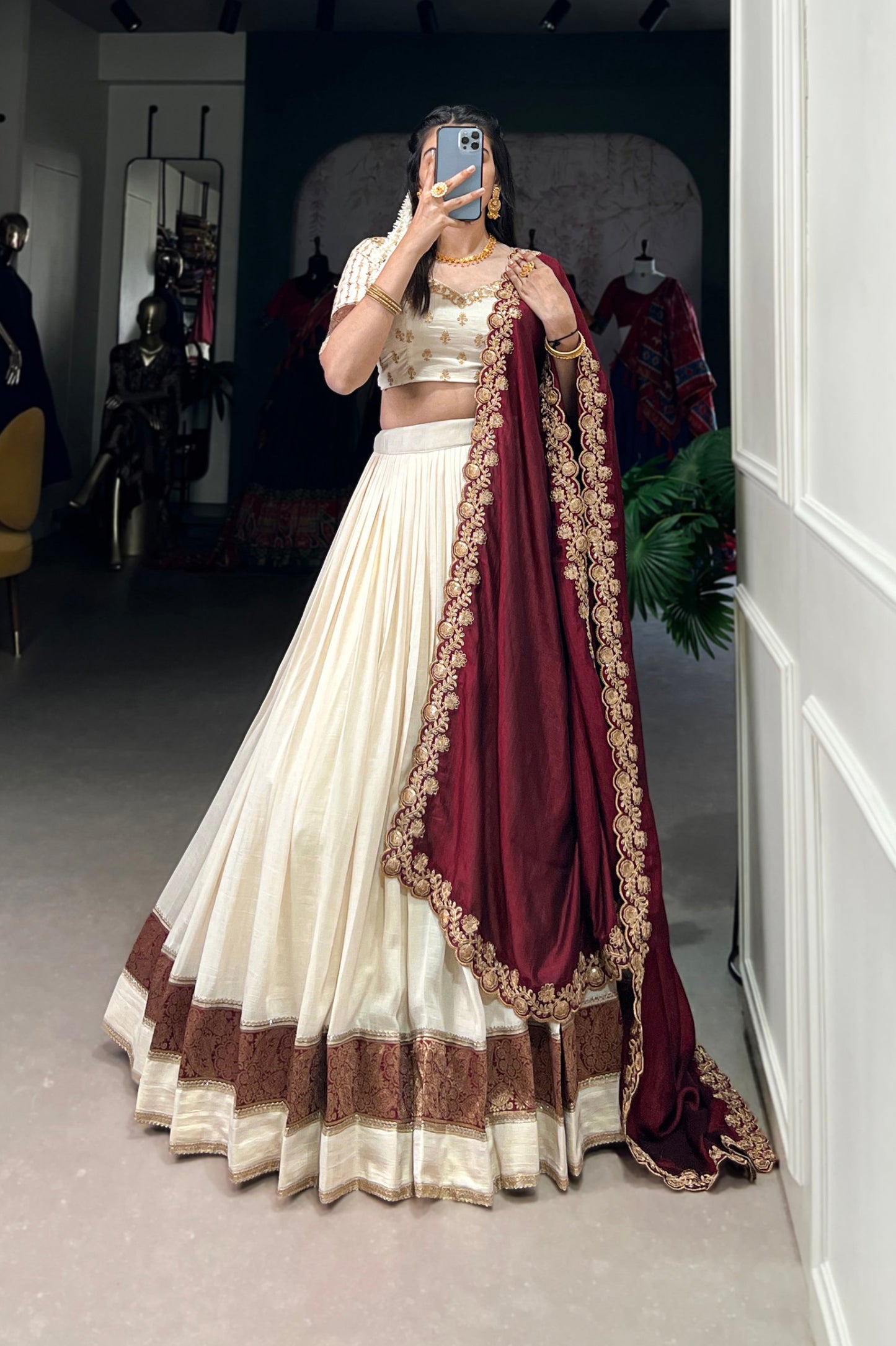 South Indian Style Lehenga
