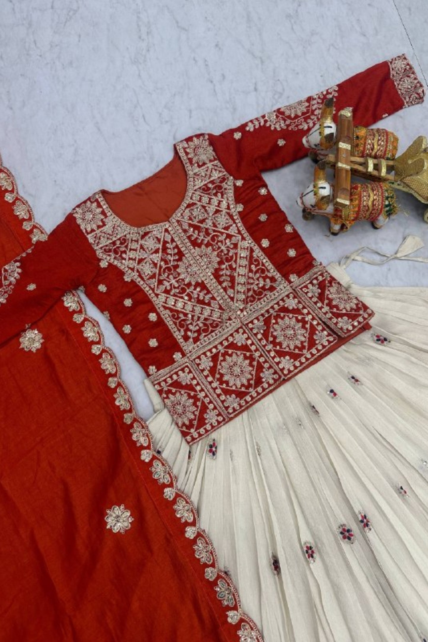 Pure Vichitra Lehenga Choli