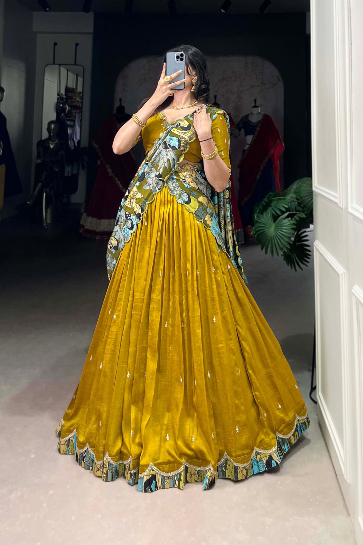Wedding Special Kalamkari Lehenga