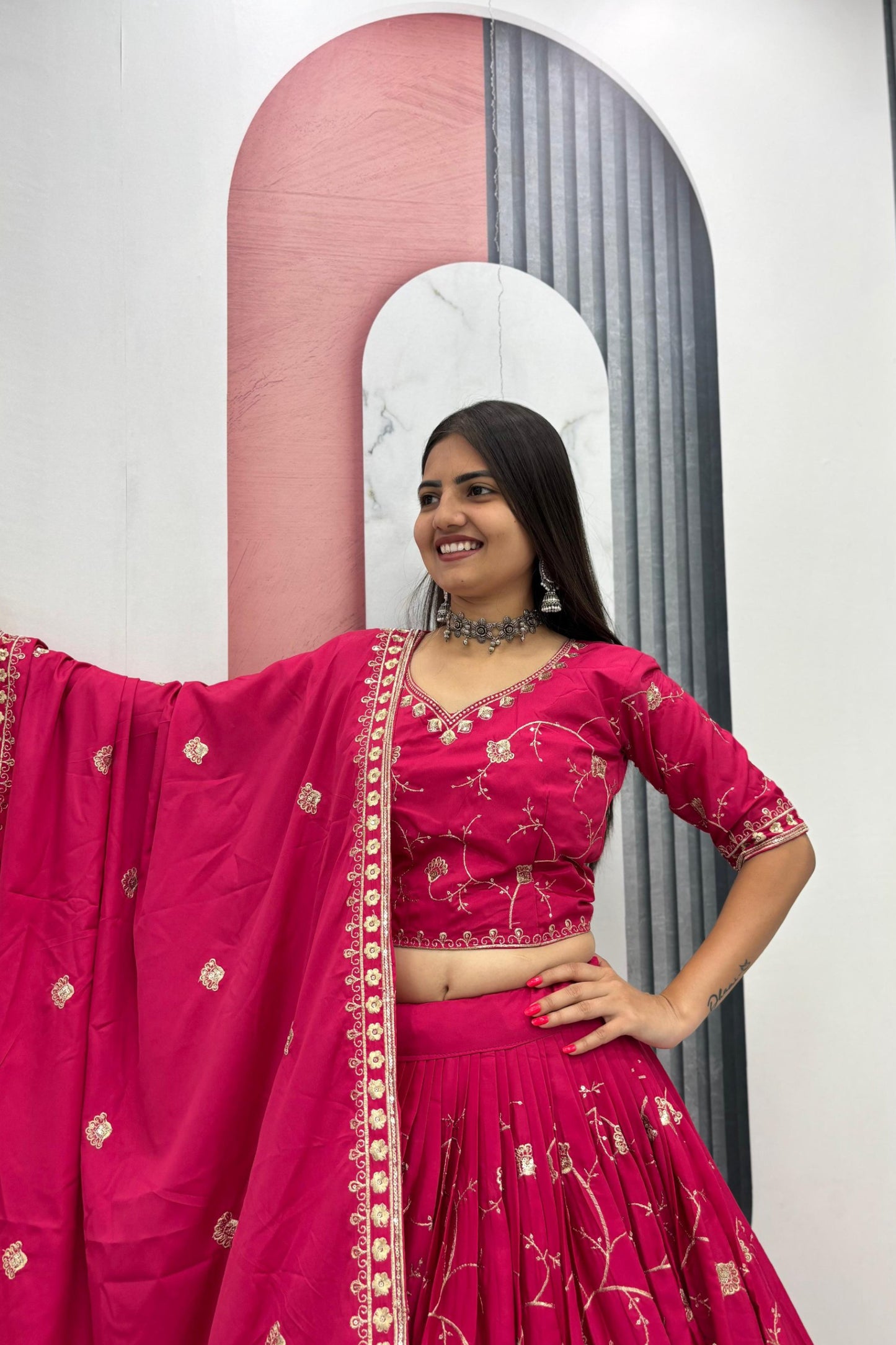 Crepe Silk Chaniya Choli