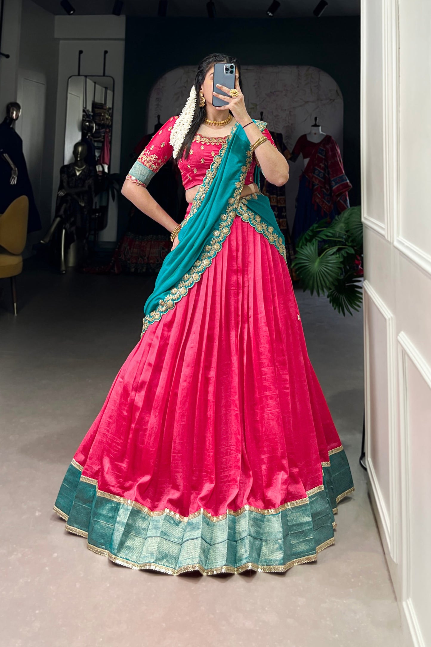 South Indian Style Lehenga