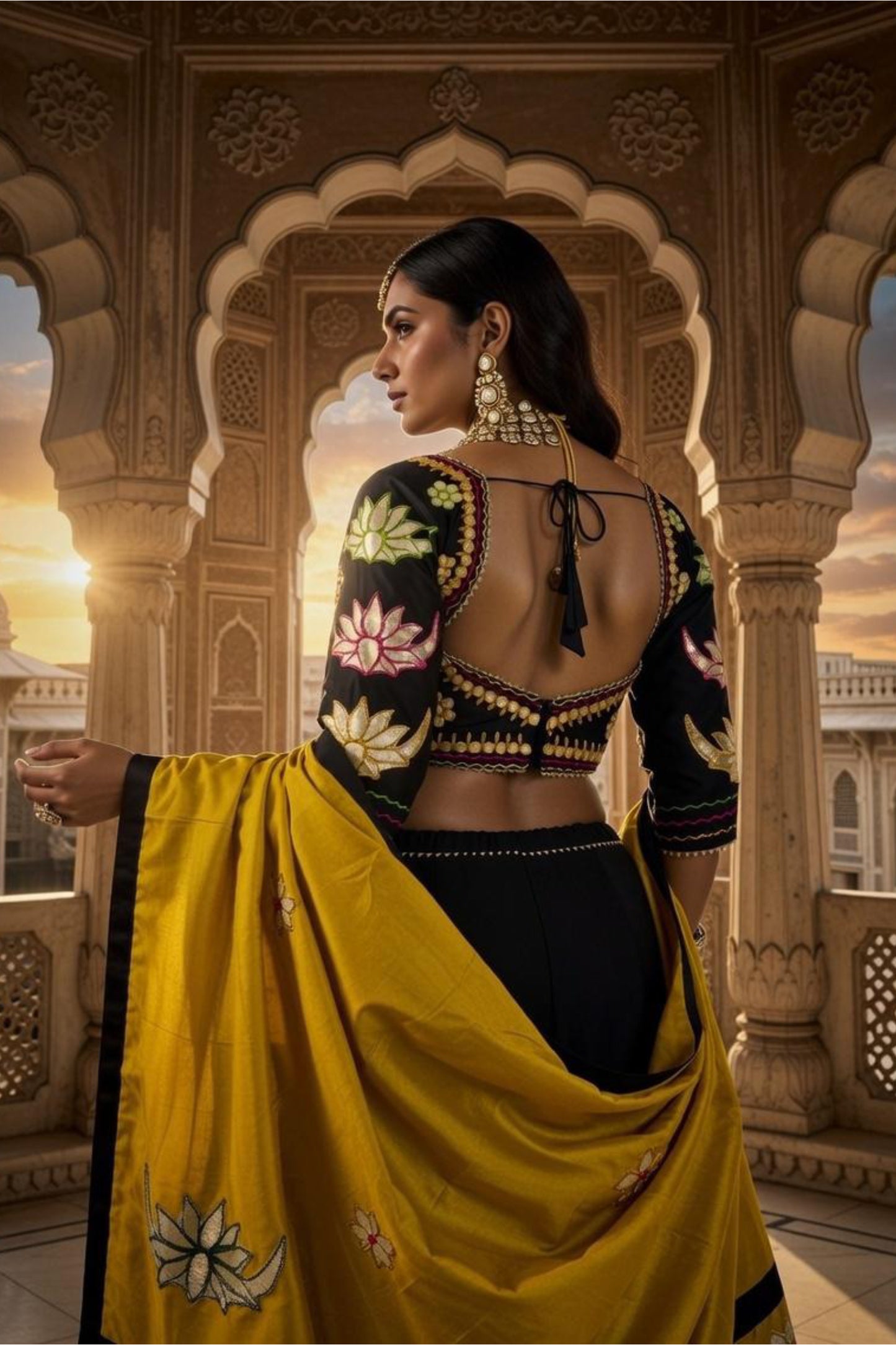 The Lotus Couture Set | Navratri Outfit