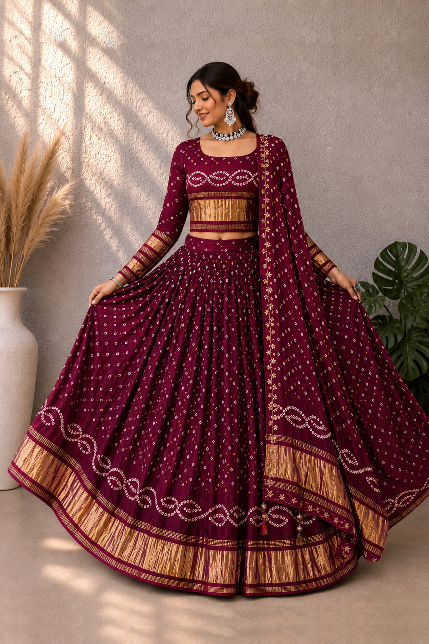 Pure Modal Silk Lehenga Choli