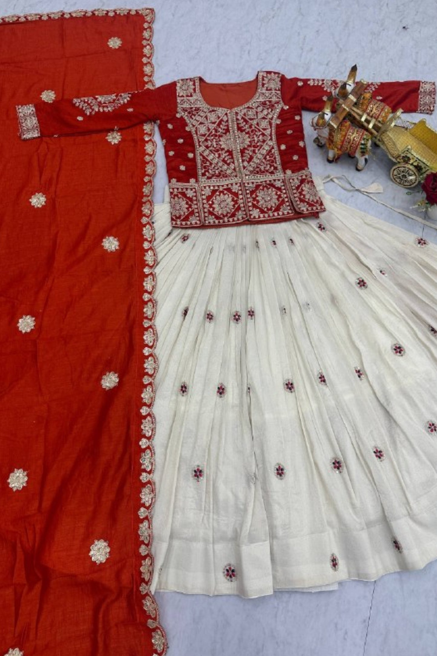 Pure Vichitra Lehenga Choli