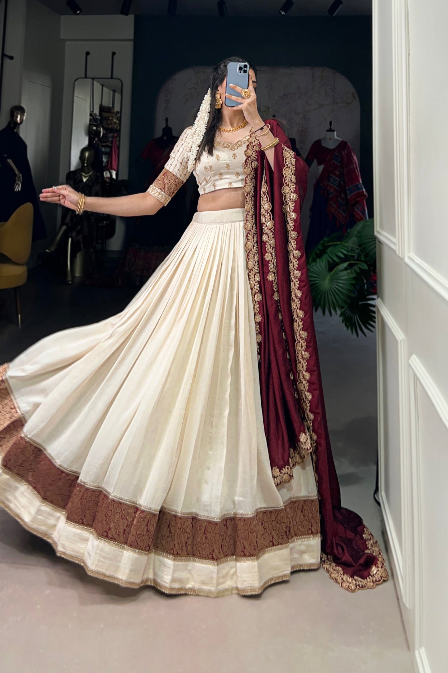 South Indian Style Lehenga