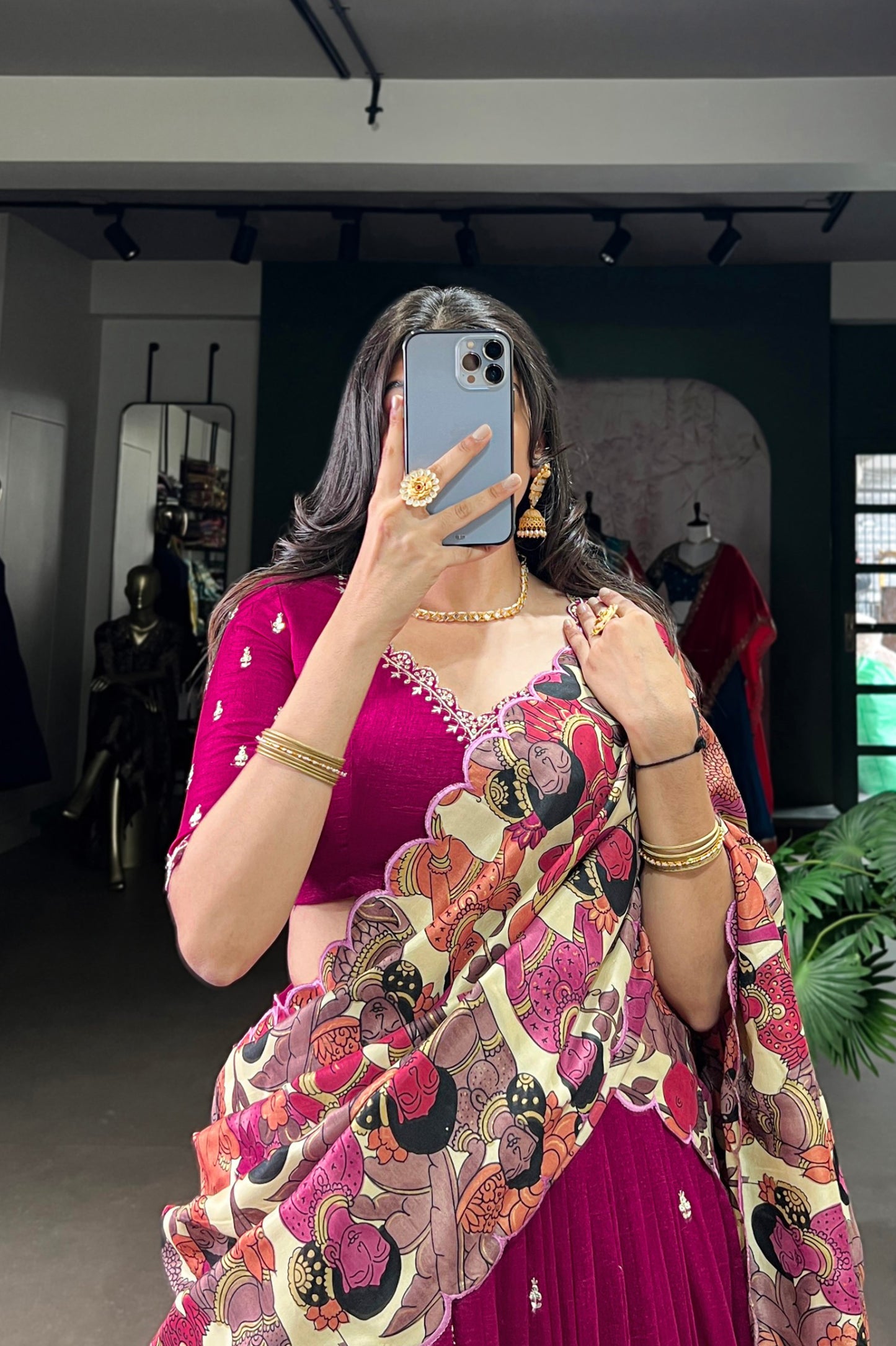 Wedding Special Kalamkari Lehenga
