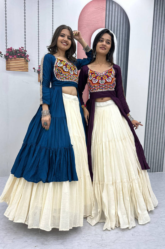 Navratri Special Long Top With Lehenga