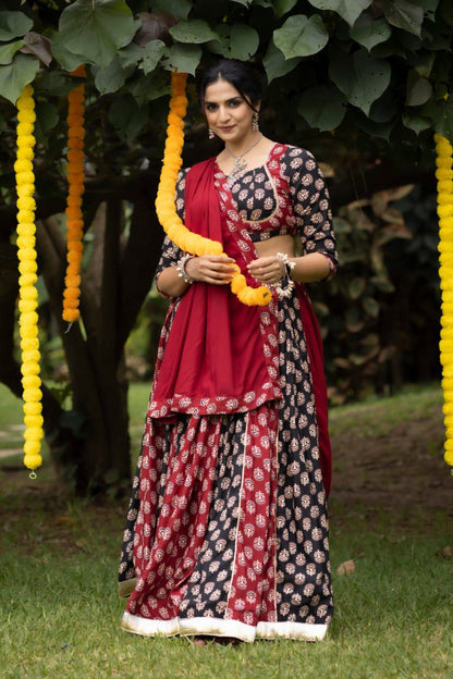 Traditional Ajarakh Prints | Navratri Chaniya Choli