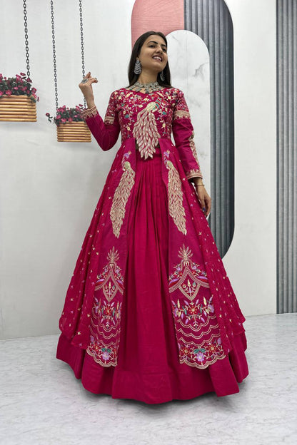 Trending Peacock Long Top Lehenga