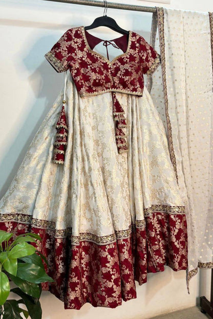 Jacquard Silk Trendy Lehenga Choli