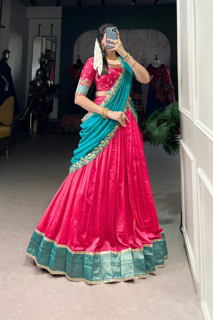 South Indian Style Lehenga