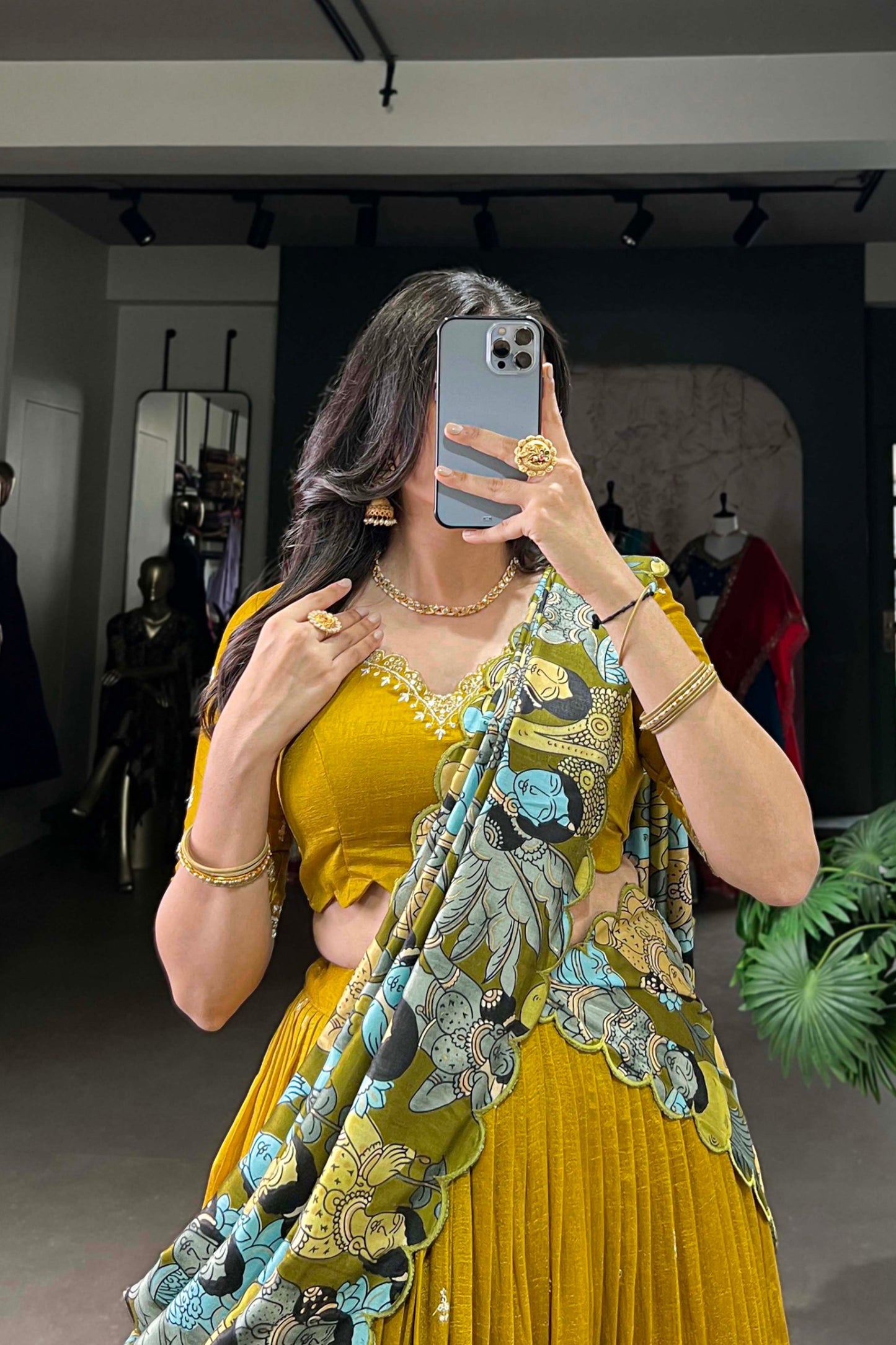 Wedding Special Kalamkari Lehenga