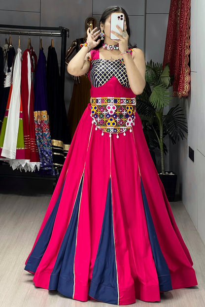 Ethnic Women Pure Rayon Cotton Navratri Set