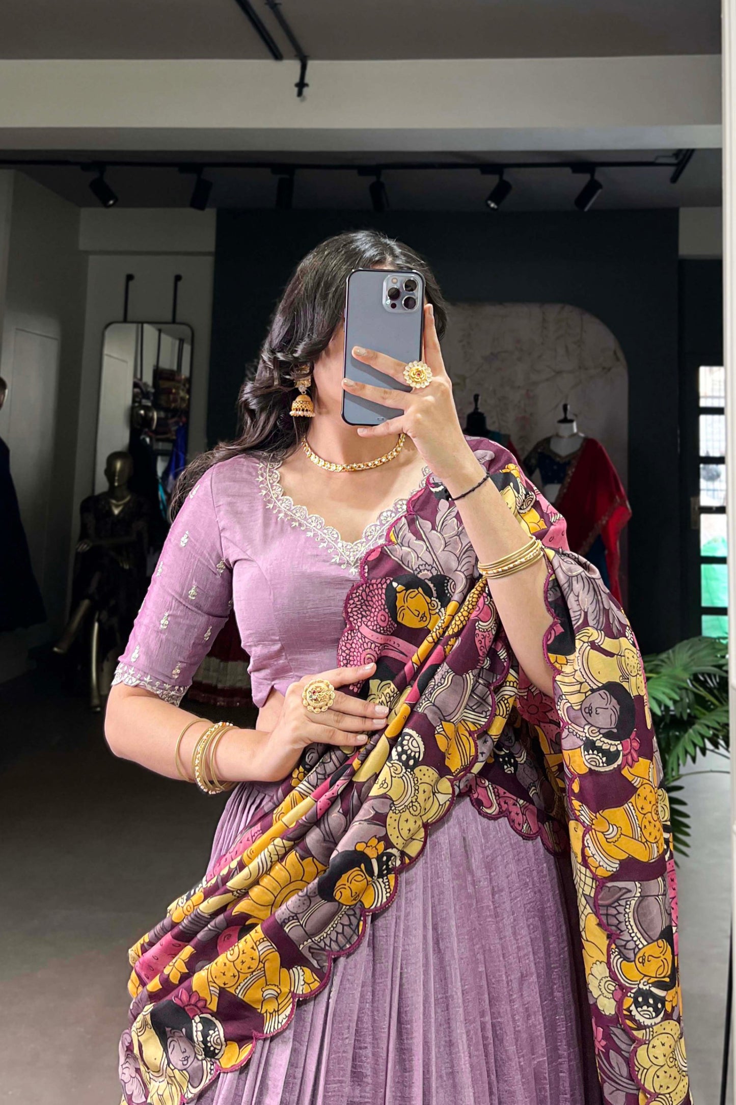 Wedding Special Kalamkari Lehenga