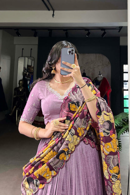 Wedding Special Kalamkari Lehenga