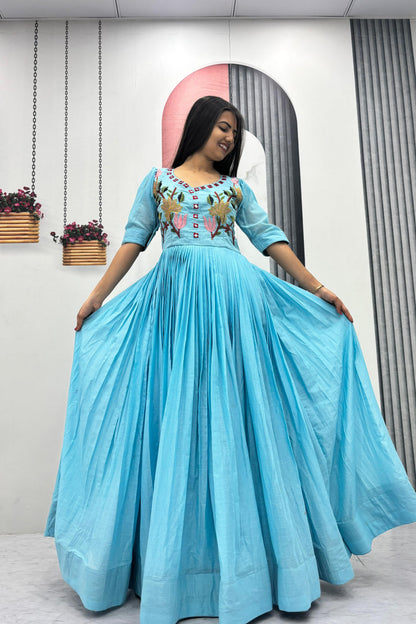 Cotton Handowork Gown