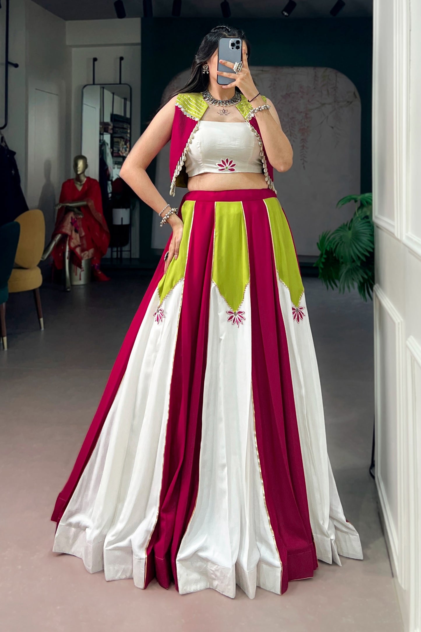 Pure Reyon Navratri Three Piece Set