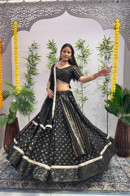 Chamkila Black Lahenga Choli