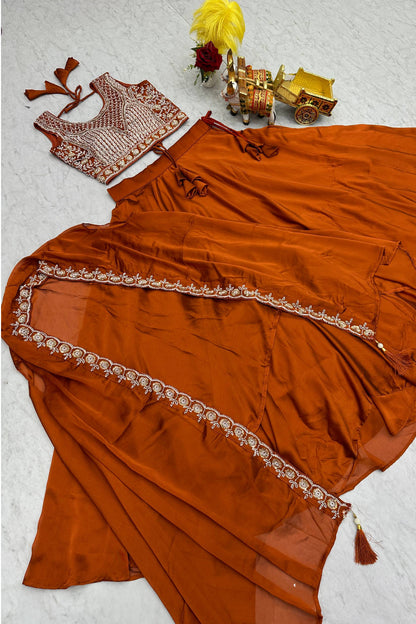 Indo Western Style Three Piece Choli