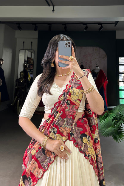 Wedding Special Kalamkari Lehenga