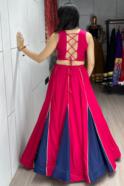 Ethnic Women Pure Rayon Cotton Navratri Set